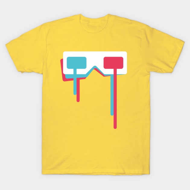 3D Anaglyph Glasses T-Shirt by Dellan